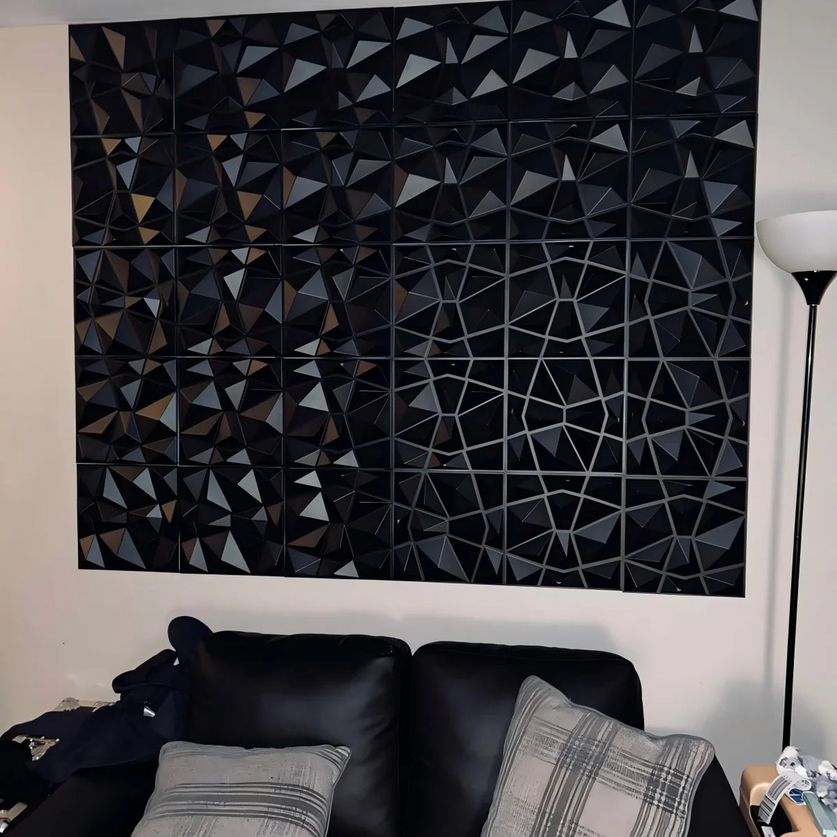 3D Wall Panels 30x30cm Indoor Wall Decoration for Living Room Bedroom Hotel Office  Mural Tile-Panel-Mold 3D Wall Sticker