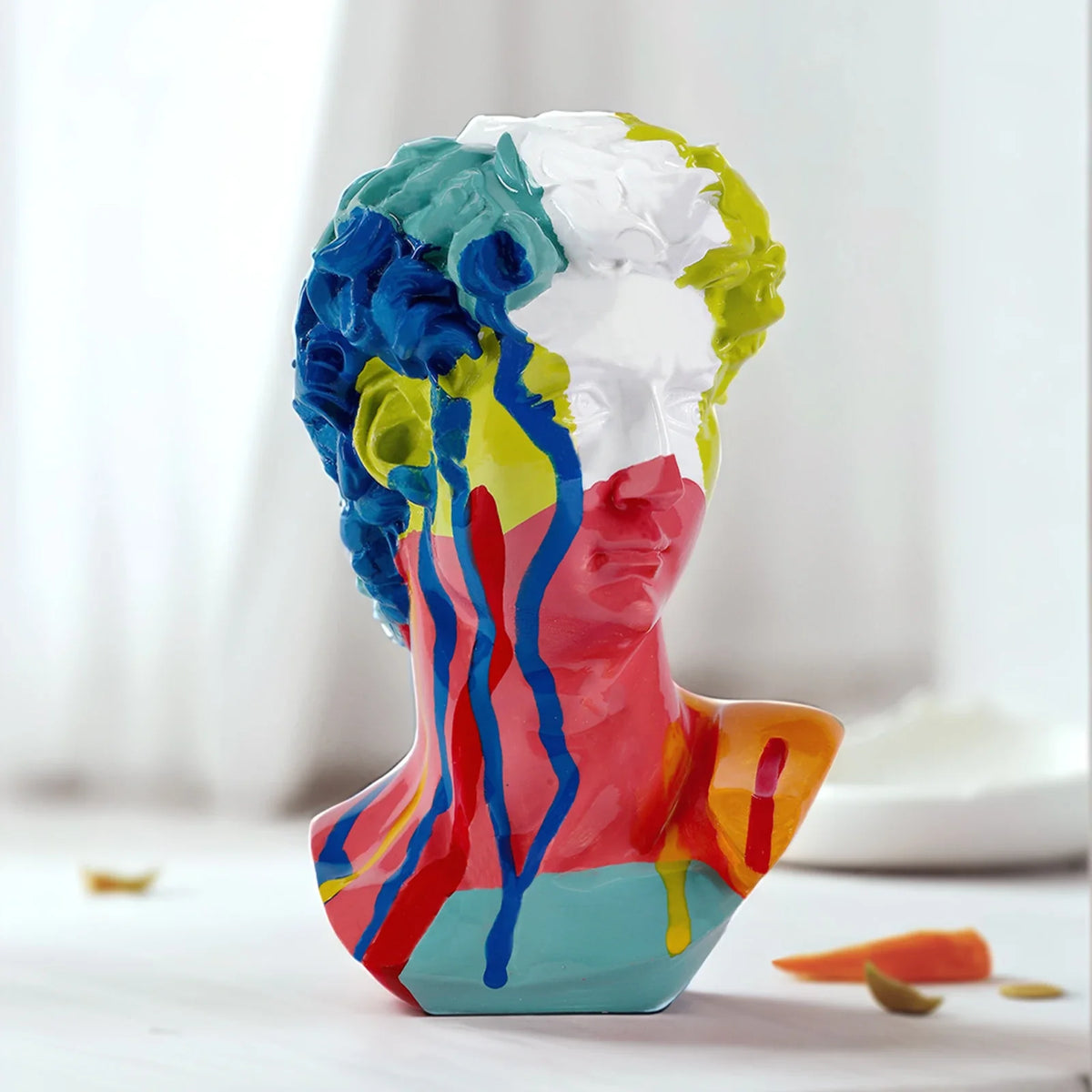 David Head Resin Statues Living Room, Table, Office Decoration European Home Decoration Statues Home Decor Art Bust Sculpture