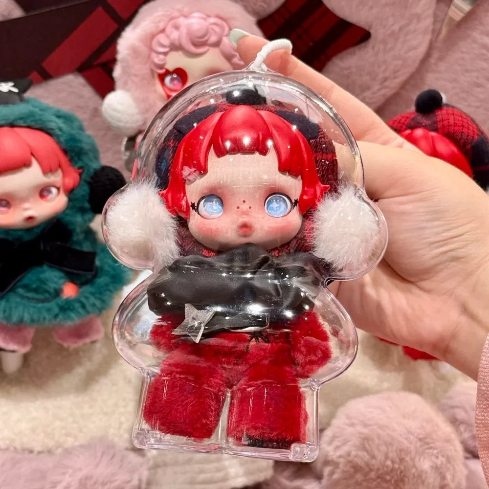 Transparent Protective Case for SkullPanda Guangweaving Garden V2 SP Doll Portable Organizer Box Storage Case