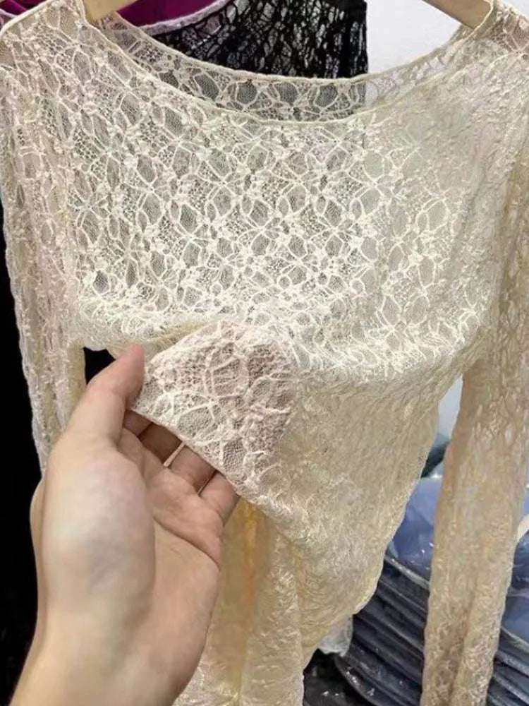 Women Long-sleeved Sexy Slim Fitting Underwear Trend in Spring Autumn 2025