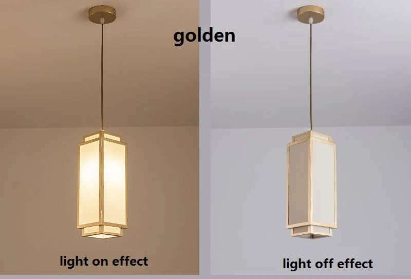 New Chinese Pendant lights for Living Room Dining Room Aisle Entrance Fabric Light Fixtures for Celling Chandelier Modern