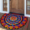 VIKAMA Bohemian Semi-Circular Carpet, Indoor And Outdoor Entrance Mat, Bathroom Door Mat, Soft And Anti-Slip Home Decoration.