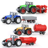 1pcs Diecast Farm Vehicles Tractor Engineering Car Tractor Toys Model Mini Car Model Engineering Car Model for Kids Xmas Gift