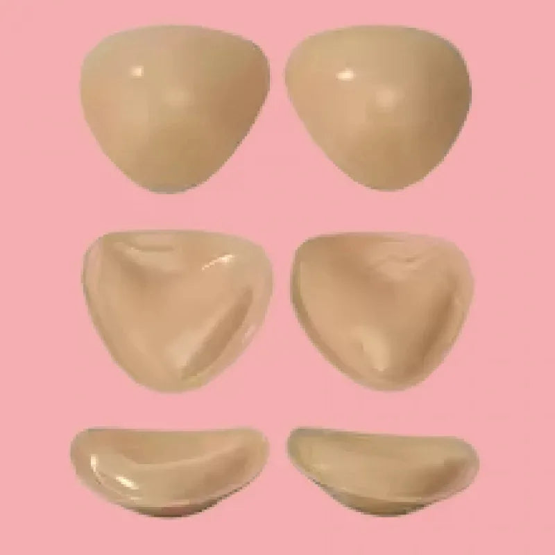 New Thick Double Sided Sticky Bra Inserts Push Up Enhancers for Women's Swimsuits Bikinis
