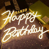 Happy Birthday Neon Sign Neon Happy Birthday Sign for Wall Decor Wall Neon Sign with Dimmable Switch Birthday Party Supplies