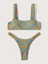 Sexy Micro Bikini 2026 Women Orange Leopard Push Up Padded Thong Swimsuit Female Cut Out Bathing Suit Swimwear Trajes De Baño