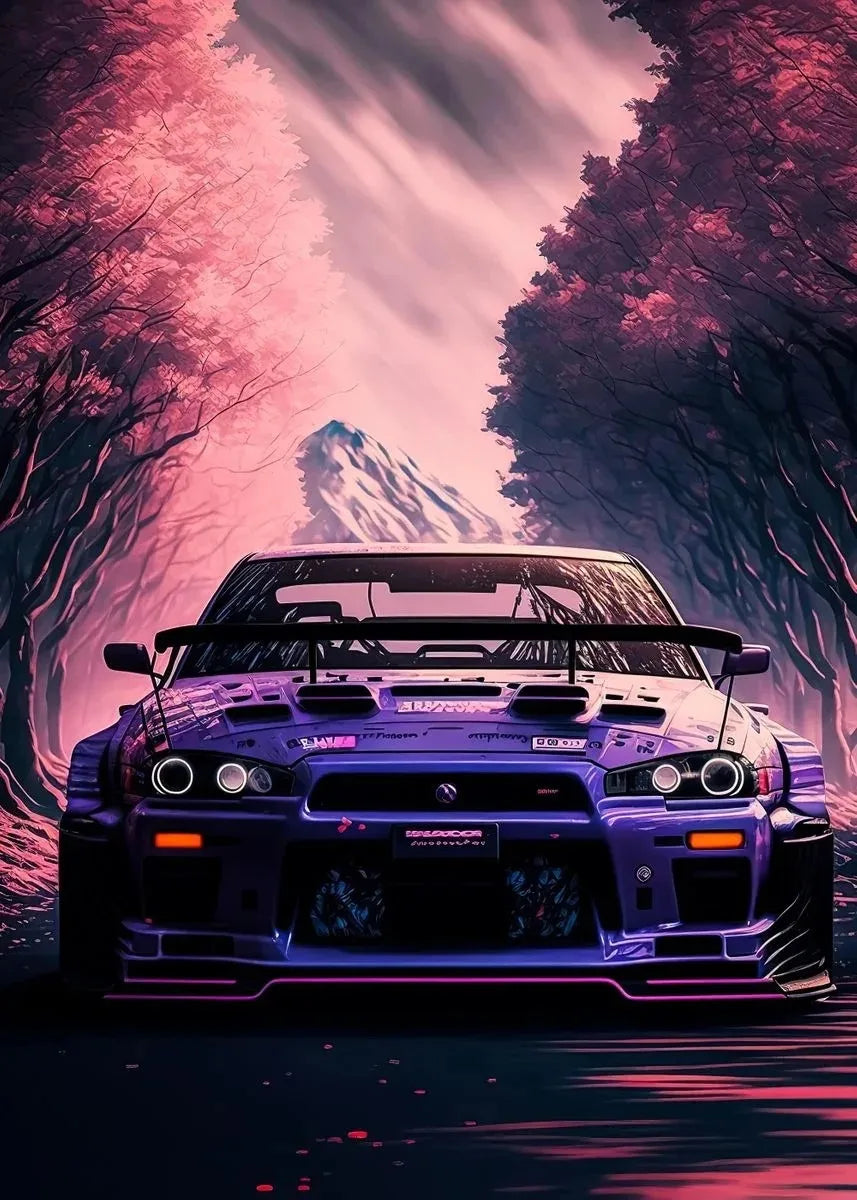 Trending Cars Retro Porsche 911 GT3 RS City Poster and Prints Canvas Painting Wall Art Pictures for Home Living Room Cuadros