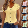 2025 Spring/Summer new women's fashion stylish commute casual solid color multi-color ruffle sleeve V-neck T-shirt