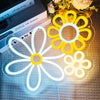 Flower Neon Sign LED Neon Light for Wall Decor for Bedroom Club Party Valentine's Day Birthday Gifts for Girl USB Powered