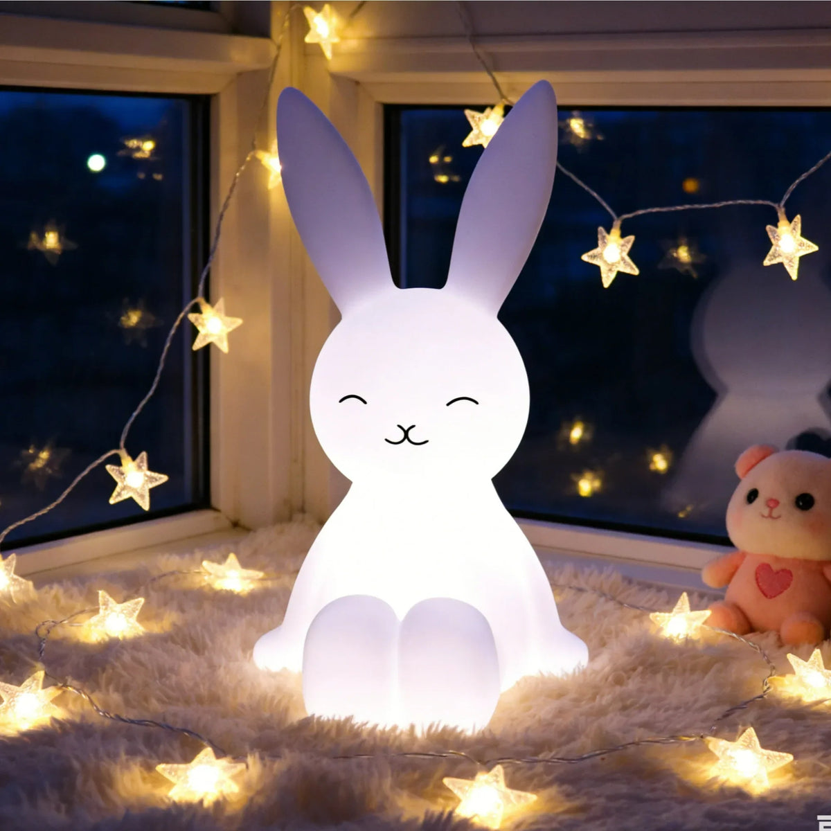 Cute Lighting Rabbit Mood Light Night Light LED Lights Amps for Room Writing Lamp Desk Lamp Children's Night Lamp Gift