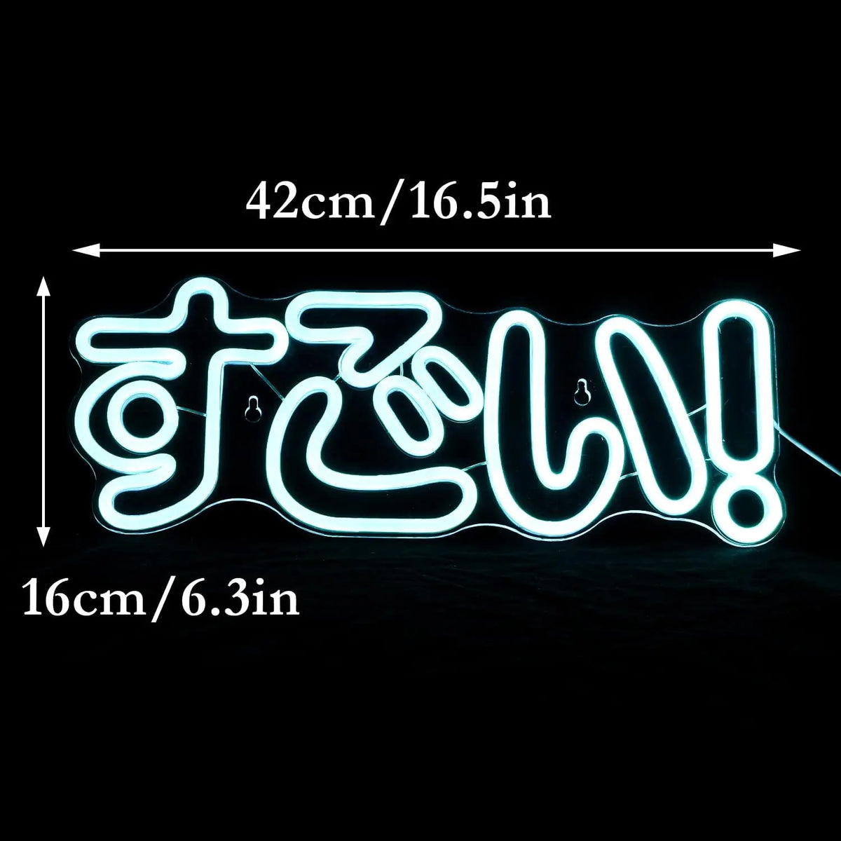 Terrific Neon Sign LED Japanese Neon Sign Ice Blue for Wall Decoration Neon Wall Decor Party Room Club Birthday Halloween Gift