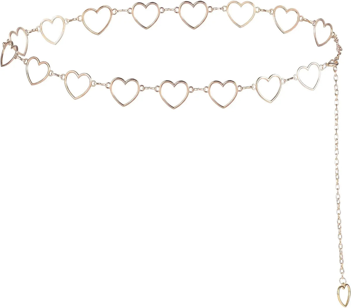 Metal Chain Belt for Women Cowgirl Western Country Chain Belts Adjustable Concho Belt for Sweaters Dresses Jeans