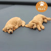 Golden Retriever Dog Resin Car Ornaments Puppy Cute Dog Toy Figure Statue for Car Dashboard Tabletop Decoration