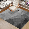 VIKAMA Geometric Carpet Study Office Computer Desk E-Sports Chair Non-Slip Mat Bedroom Rectangular Crystal Velvet Foot Mat