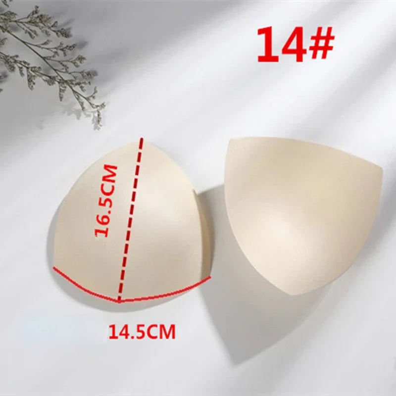 2pcs 1pair Women Intimates Accessories Sponge Swimsuit Breast Push Up Bra Padding Chest Enhancers Bra Foam Insert Chest Cup