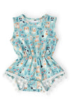 Furry Friends Pom Pom Romper