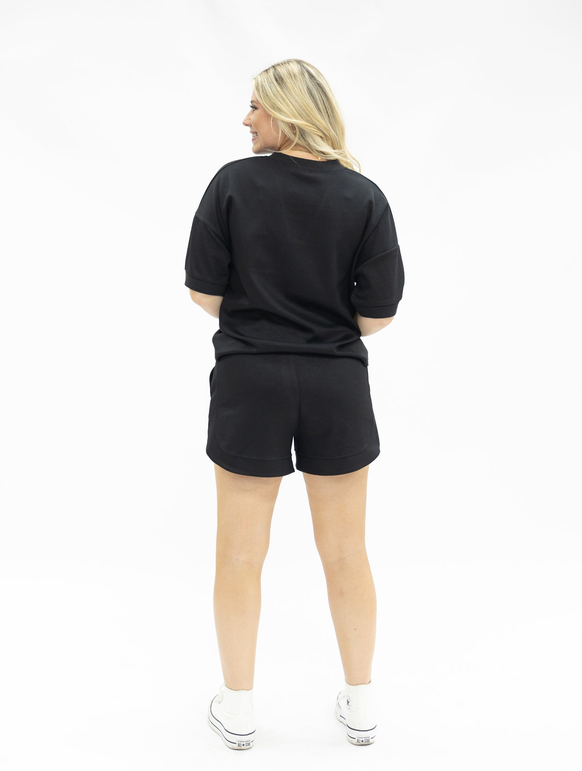 Butter Soft V-Neck Top, Black