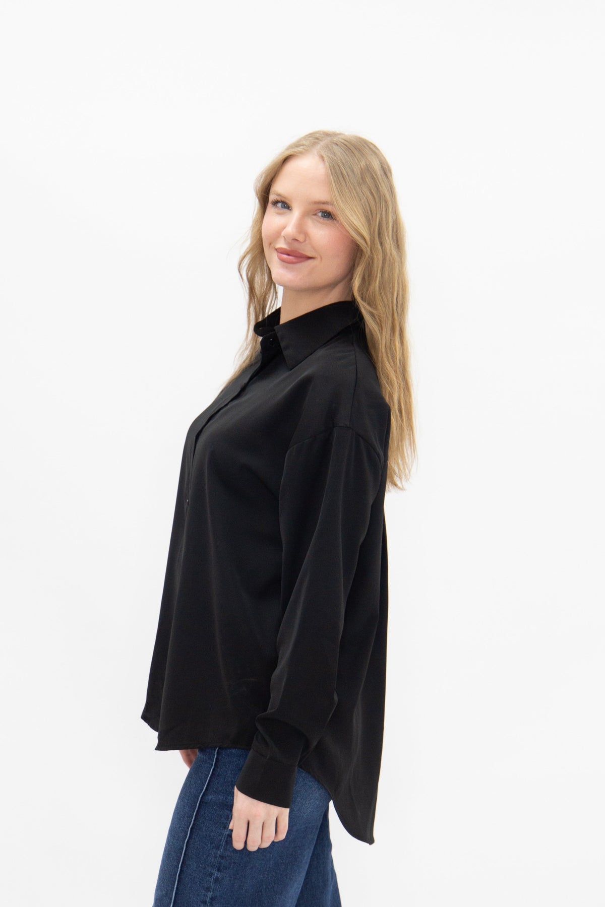 Kathryn Button-Up, Black
