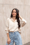 Kathryn Classic Button-Up, Ivory