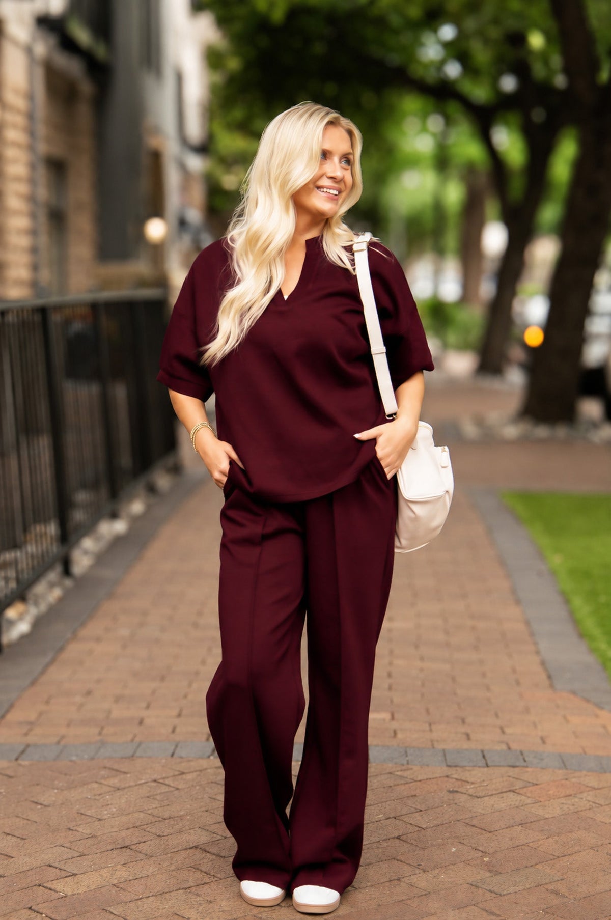 Butter Soft Pants, Maroon