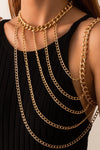 One Shoulder Draped Body Jewelry
