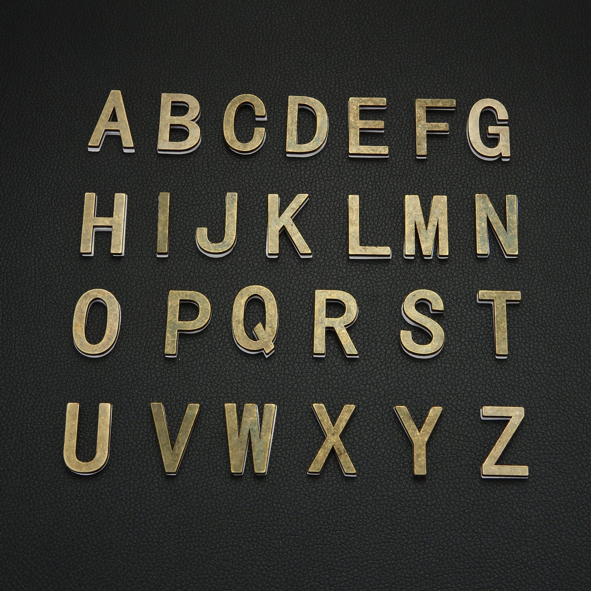Metal Self Adhesive House Number English Alphabet Letters for Apartment Room Door Plate Table Mailbox Number Stickers 3*2cm