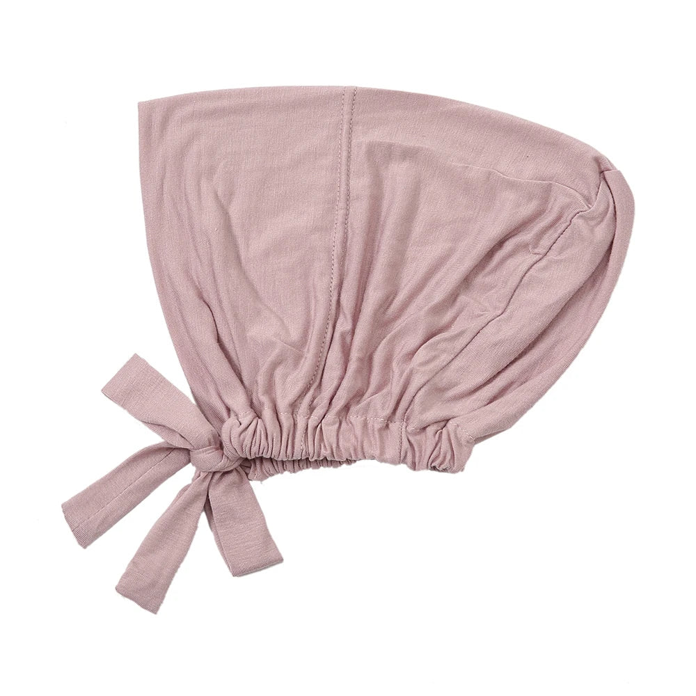 Adjustable Inner Caps Solid Color Elastic Cap Modal Hijab Muslim Bonnet Underscarf Women Fashion Accessories
