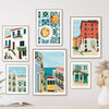Lisbon Tram Food Portugal Wall Art Canvas Paintings Travel City Posters And Prints Wall Pictures For Living Room Kitchen Decor