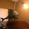 Retro Table Lamp Angler Fish Night Light Flexible Lamp Head Artistic Table Lamps for Home Bar Cafe Home Art Decorative Ornaments