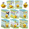 8/16/24PCS Toy Puzzle Stickers Cartoon Bee Expressions Make a Face Stickers DIY Handicrafts Waterproof Stickers