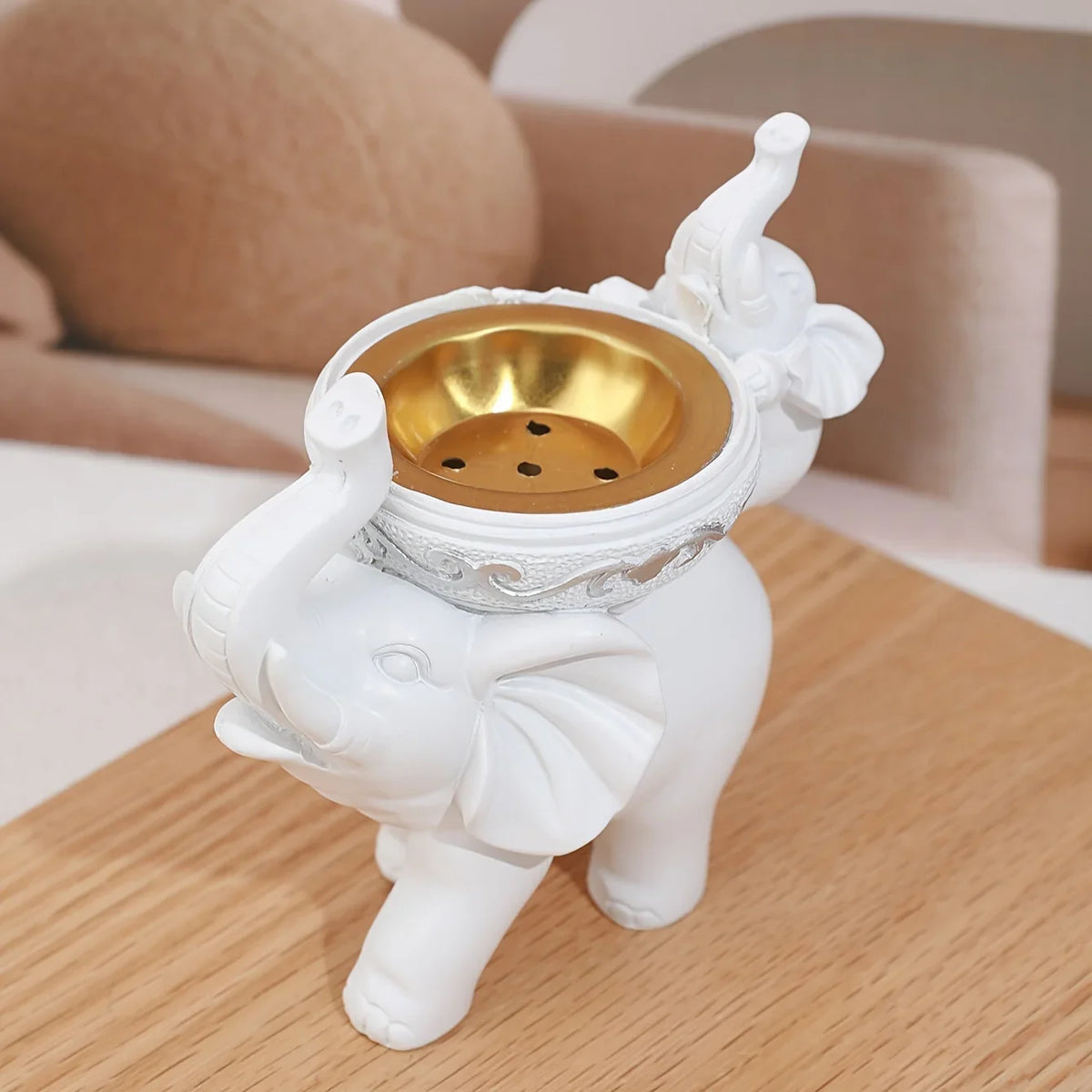 Elephant figurine, fun candy tray, key bowl, home décor table, figurine, sundries, containers, accessories, storage box, desk, b