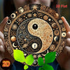 Yin Yang Feng Shui Metal Sign -Hanging Decor for Home, Office, Cafe, Bar - Indoor & Outdoor Multi-Use with Detailed Carving
