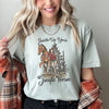 Saddle Up Your Jingle Horse Christmas Cowgirl Cowboy Country Western Comfort Colors Tee