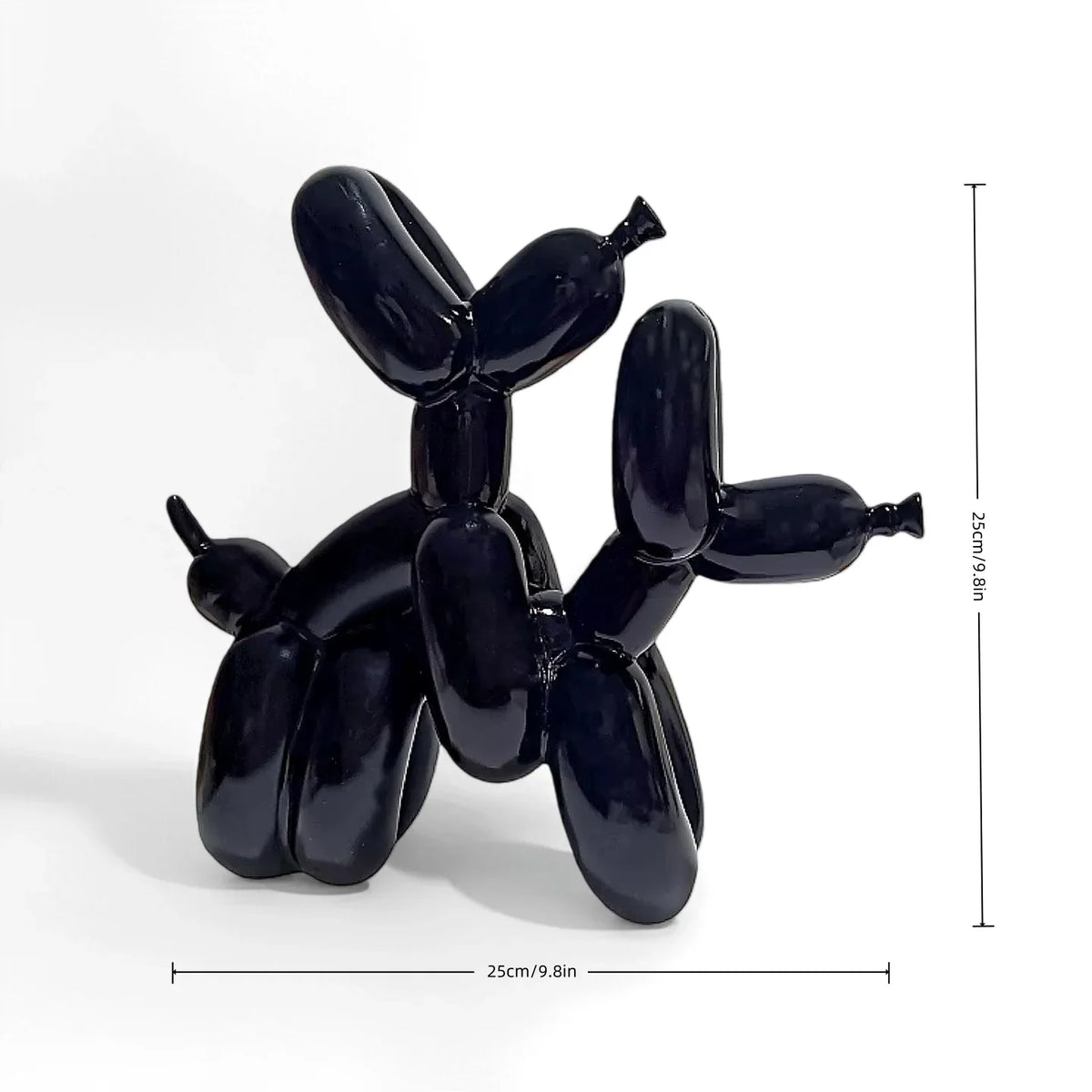 Sculpture de chien ballon en résine moderne, artisanat animalier, décoration de la maison, statue de chien, cadeau de Noël, déco