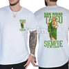 San Judas Tadeo Iconic Portrait T-Shirt - 2-Sided Latinx Faith Apparel - Vibrant Religious Graphic Tee