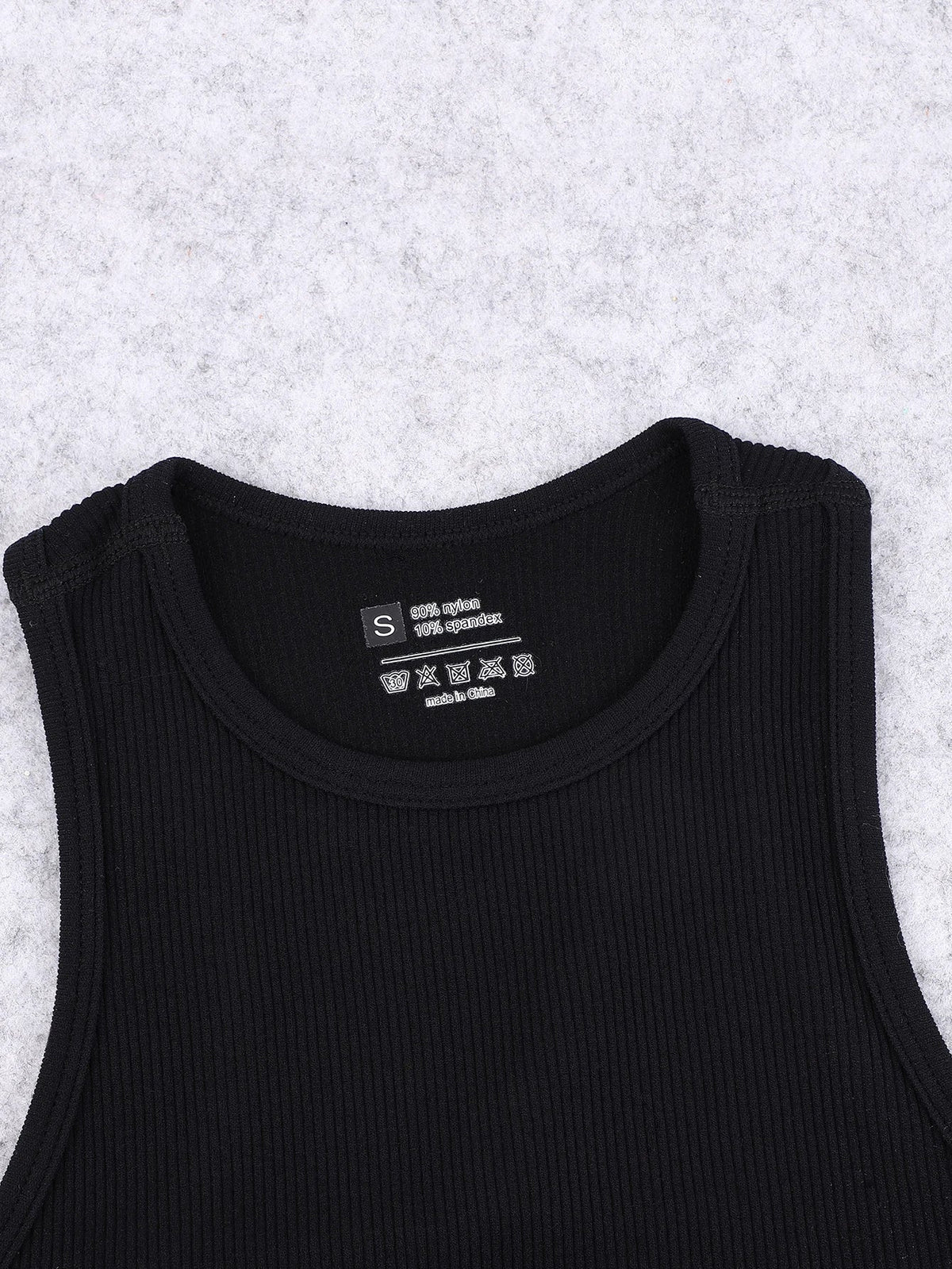 Seamless knitted high-elastic belly-baring yoga vest sleeveless casual sexy ribbed vest nylon quick-drying running fitness sport
