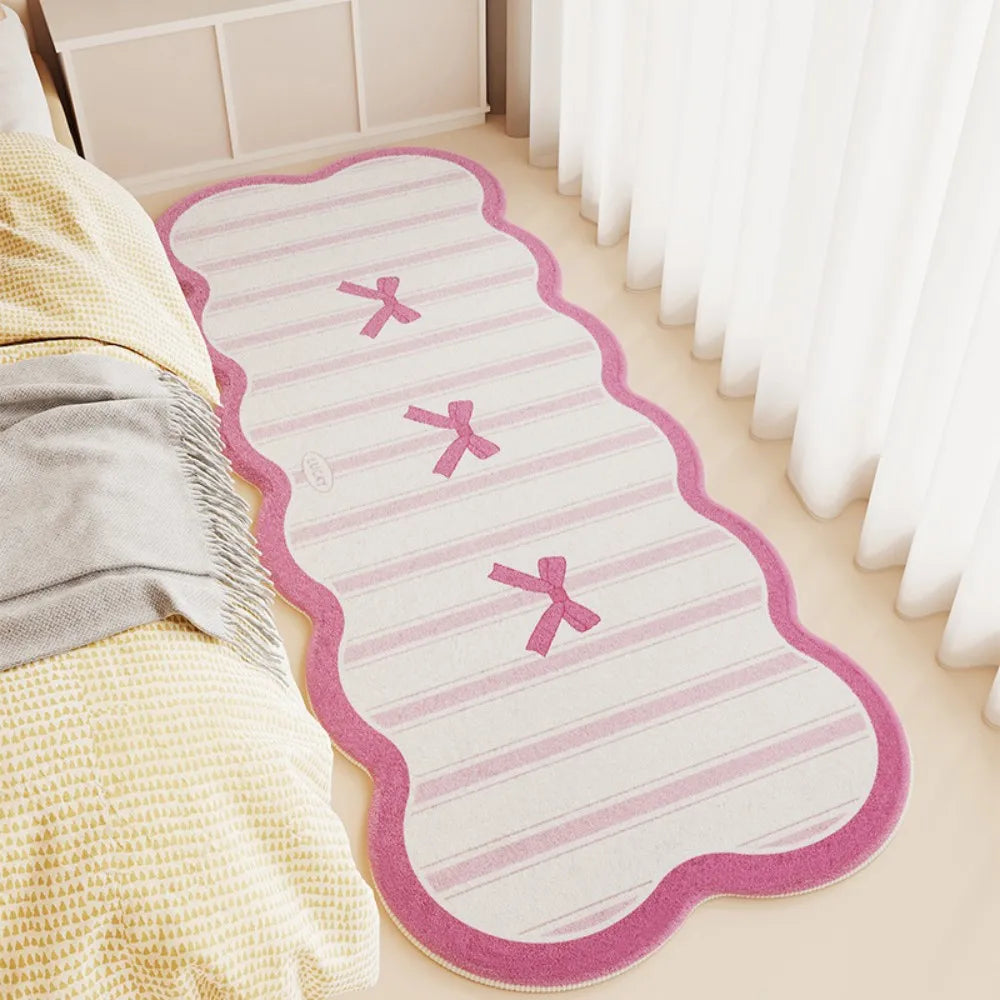 VIKAMA Cream-Style Faux Cashmere Dopamine Carpet Is Soft And Comfortable For Home Decoration In The Entrance Hall And Bathroom