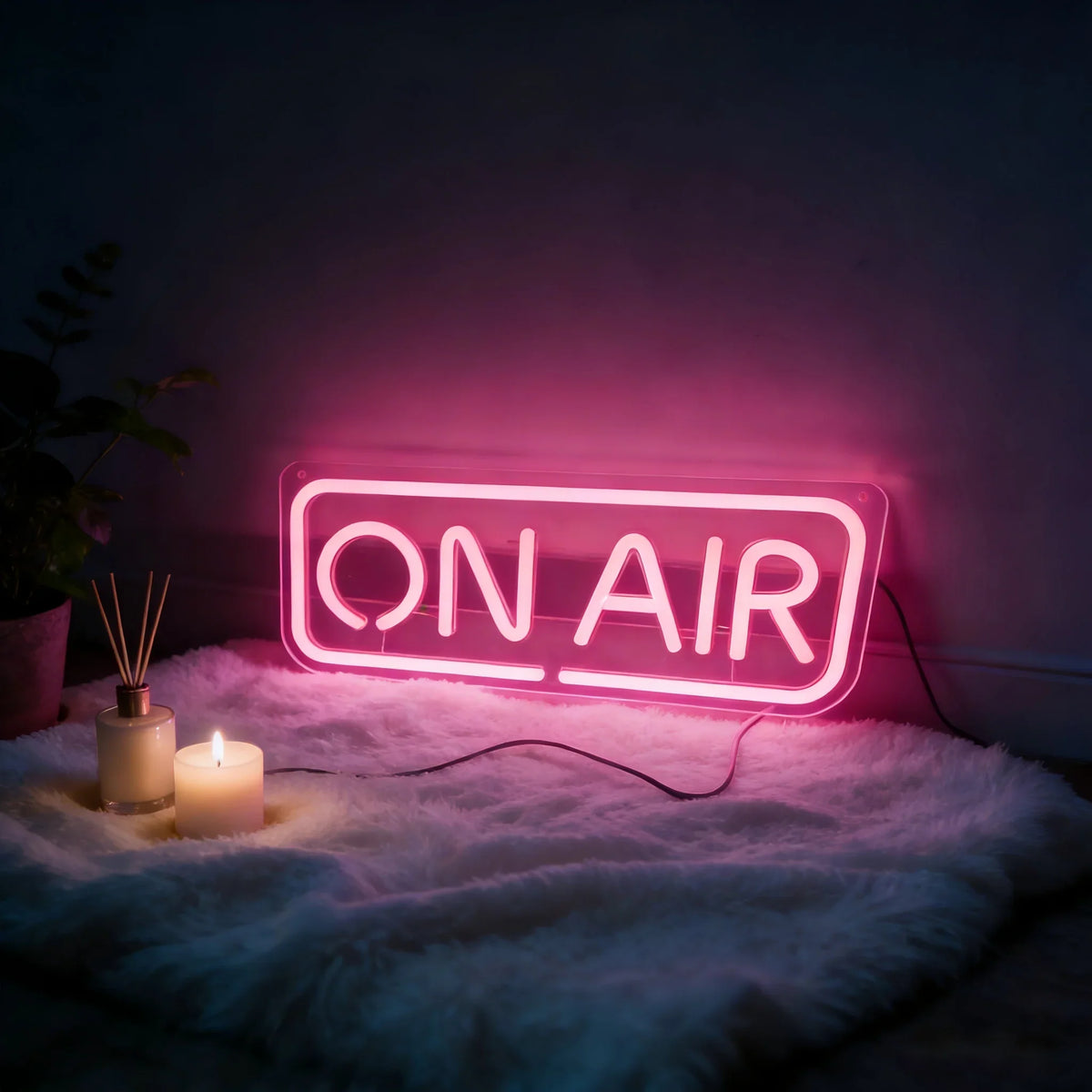 ON AIR Neon Sign LED Neon Night Light USB Powered for Rooms Bar Bar Shop Club Garage House Birthday Party Wall Art Decoration