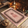 VIKAMA Islamic Prayer Mat, Anti-Slip And Soft With Fringed Edges Prayer Mat, For Ramadan, Hajj, And Asr Prayers Of Muslims