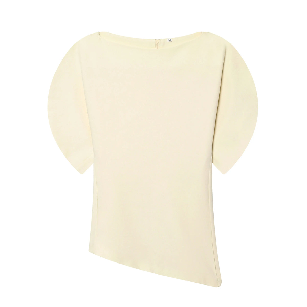 HH Women Vintage Black Short Puff Sleeve Shirts O Neck Asymmetrical Hem Blouse 2026 Spring Trend High Street Lady Chic Tops