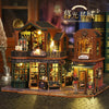 New DIY TWILIGHT BOOK CITY Miniature Kit - Handmade 3D Book Nook Model, Creative Christmas & Black Friday Gift Idea