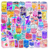 10/30/50PCS INS Cute Drink Aesthetic Stickers Cartoon Decal Scrapbook Laptop Phone Luggage Diary Car Decoration Sticker Kid Toy