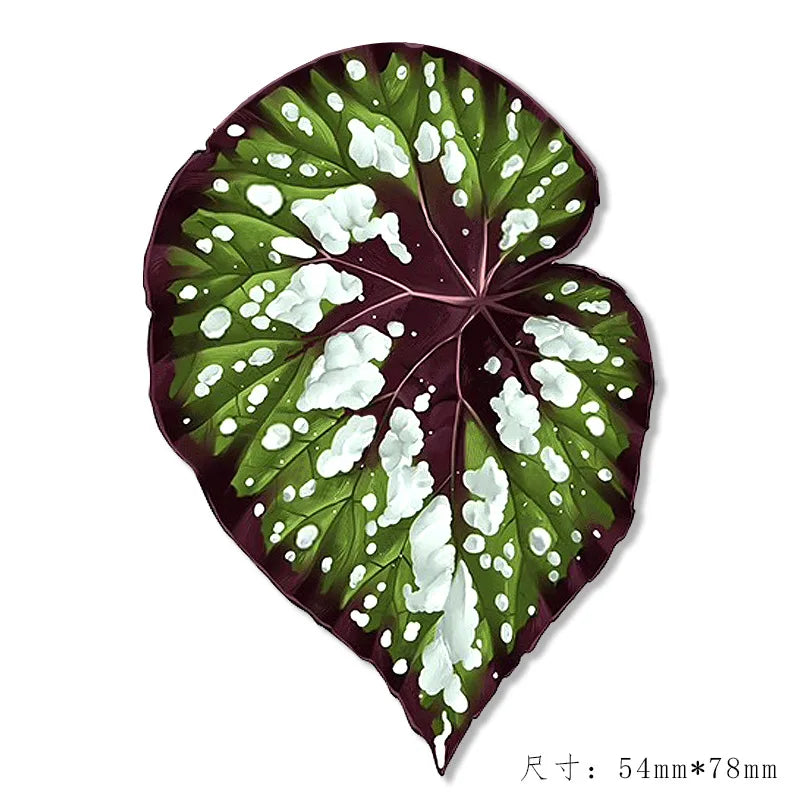 Simulated Plant Mushroom Magnetic Refrigerator Sticker Creative Gift Simulated Leaf Flat Refrigerator Sticker Home Decoration