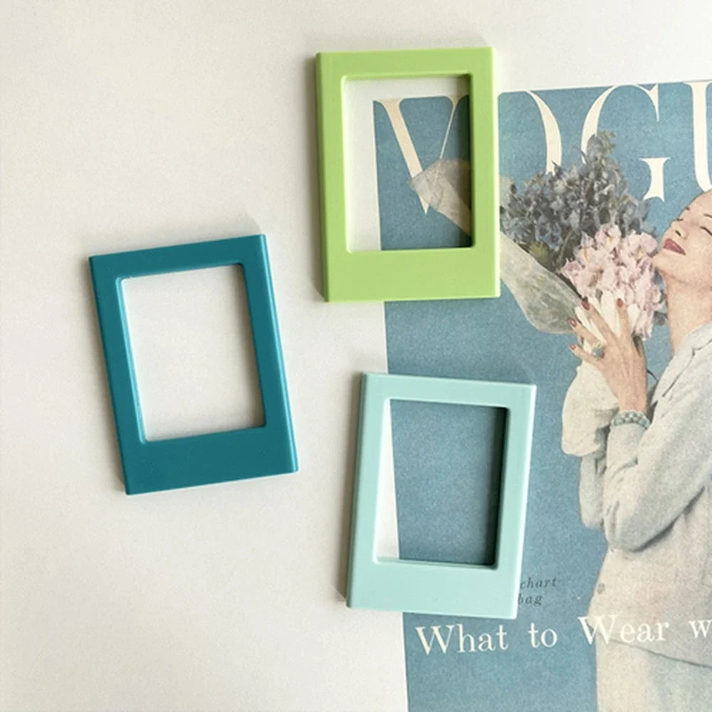New Magnetic Picture Frames for Refrigerator 3 Inch Fridge Color Photo Frame Magnets Album Valentine's Day Gift Anniversary