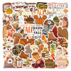 50PCS Fall Cartoon Stickers Notebook Computer Handbook Guitar Skateboard Decorative Stationary Stickers