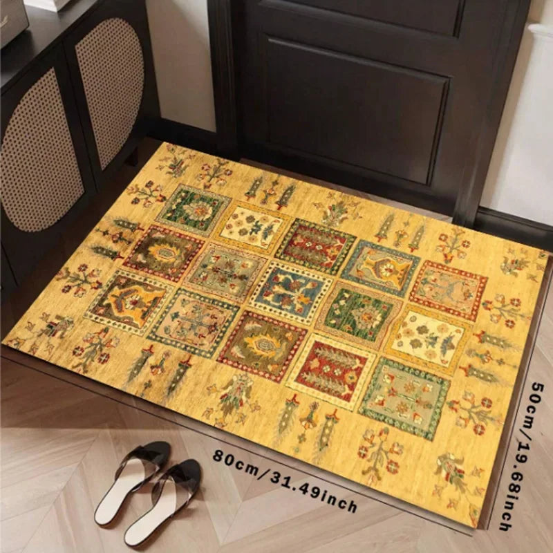 VIKAMA Minimalist Line Rug, Entrance Hallway Doormat, Kitchen And Bathroom Door Mat Stain-Resistant And Easy-Clean Home Decor