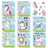 8/16/24PCS Cartoon Rainbow Unicorn DIY Collage Stickers Decorative Mobile Tablets Skateboards Waterproof Stationery Stickers