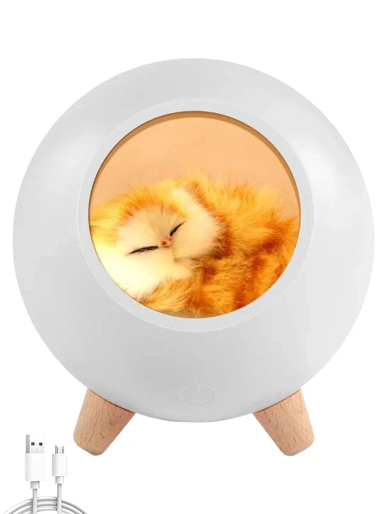 Bluetooth Speaker Night light Cute Cat Animal House Light Children Gift Creative Bedroom Desktop Decoration Bedside Night lamp