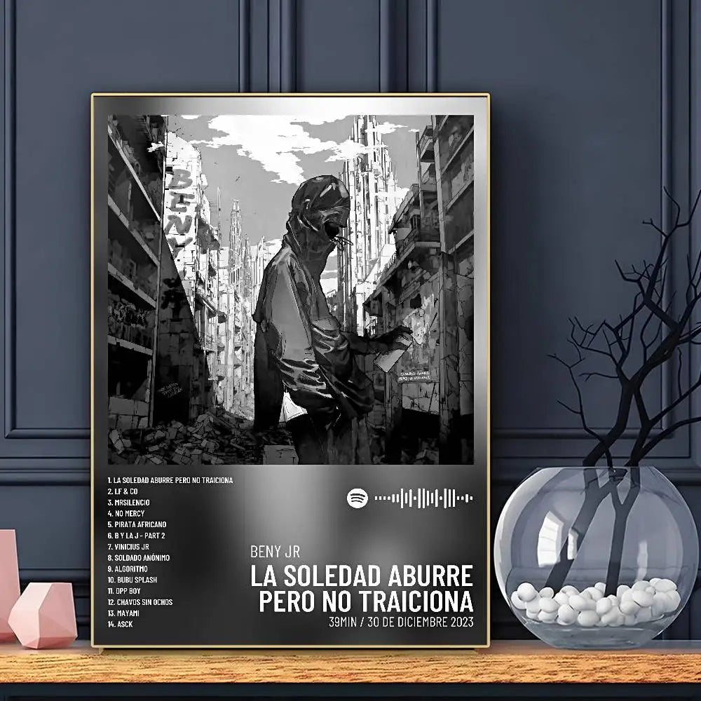 Rapper Beny Jr Poster HD Art Sticky Wall Waterproof Home Living Room Bar Decoration