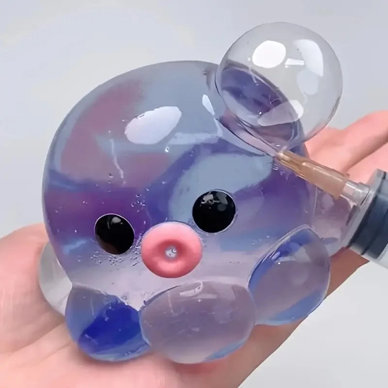 Homemade Bubble Octopus Squeeze Toy for Relax Fun Party & Birthday Gift Slow Rebound TPR Material Interactive Sensory Game Toys